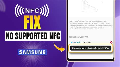 no supported app for nfc tag